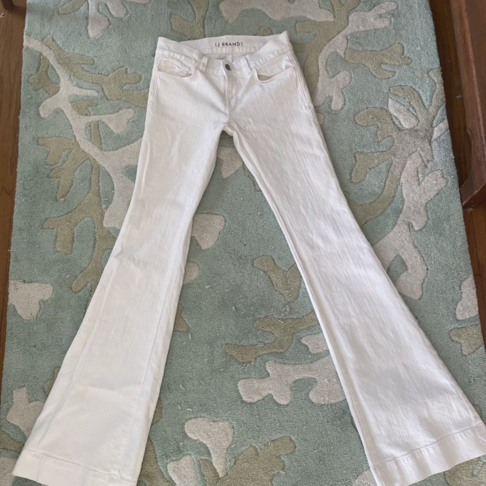 J Brand Flare White Jeans